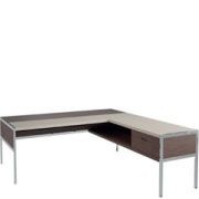 Столы для руководителя G023 - Матовая отделка + столешница в коже