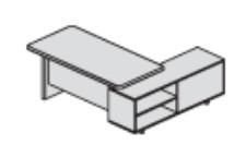TENDER Стол письменный L180 SA180 WAL