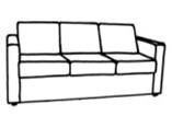 Трехместный диван Трехместный диван