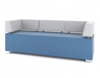 Трехместный модуль со спинкой и пдлокотниками M2-3S