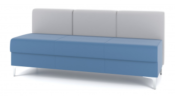 Трехместный модуль со спинкой M6-3D