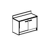 Тумба для обуви с дверьми Т-207