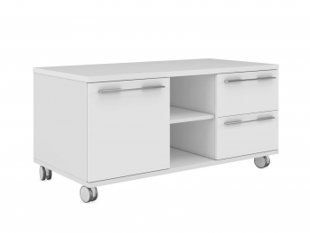 Тумба мобильная с 2 ящиками и левой дверью ЕМР222SX.HGW