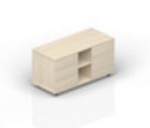 Тумба мобильная сервисная (3 секции, усиленные колёсные опоры, без ручек) UMU1253S