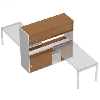 Тумба опорная 180 c ProSystem и надстройкой-полкой