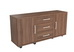 Тумба стационарная для оргтехники, 3 ящика (верхний замок), две двери 19201