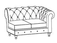 Угловой элемент с правым подлокотником (без раскладушки) Диван Боттичелли Энгл-2RR