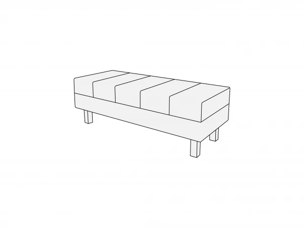 Банкетка двухместная Б2М. Фото 1