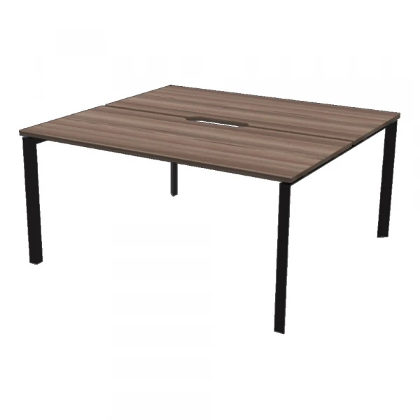 Бенч двойной на 2 рабочих места на металлокаркасе НТМП.П.Б2-120. Фото 1