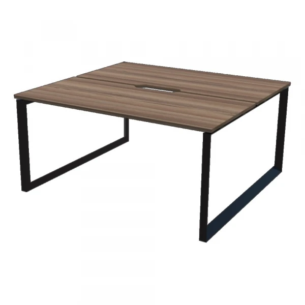 Бенч двойной на 2 рабочих места на металлокаркасе НТМП.О.Б2-120. Фото 1