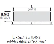 Боковая панель для модульного блока 156174. Фото 1