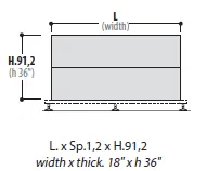 Боковые панели для модульного блока (2 шт) 156179. Фото 1