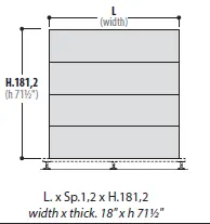 Боковые панели для модульного блока (4 шт) 156187. Фото 1