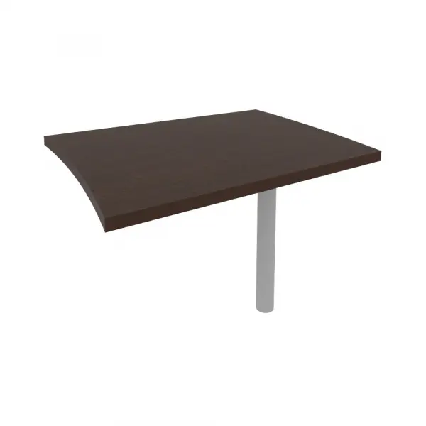 Брифинг-приставка для криволинейного стола (опора КО-1 в комплекте) KB-3. Фото 1