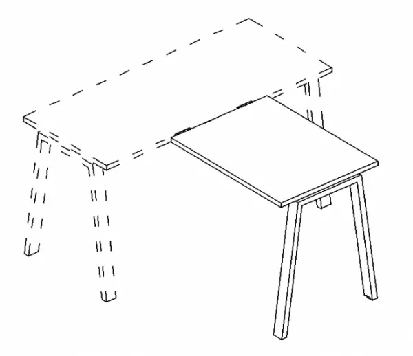 Брифинг-приставка на металлокаркасе TRE А4 Б3 072 БП. Фото 1