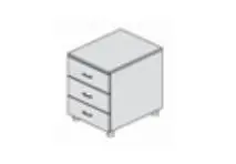 CANNES/PERTH Тумба подкат.3ящ CS3-C.wal. Фото 1