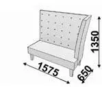 Диван 2х-местный с правым подлокотником KARVEN. Фото 1