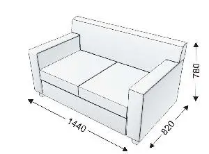 Диван двойной NEON. Фото 1