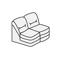 Диван двухместный без подлокотников Вавилон арт.2А. Фото 1