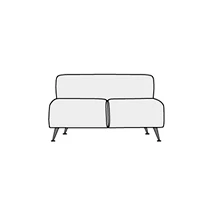 Диван двухместный без подлокотников Фолд арт.2А. Фото 1