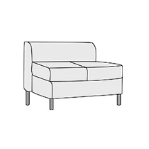 Диван двухместный без подлокотников Домино арт.2А. Фото 1