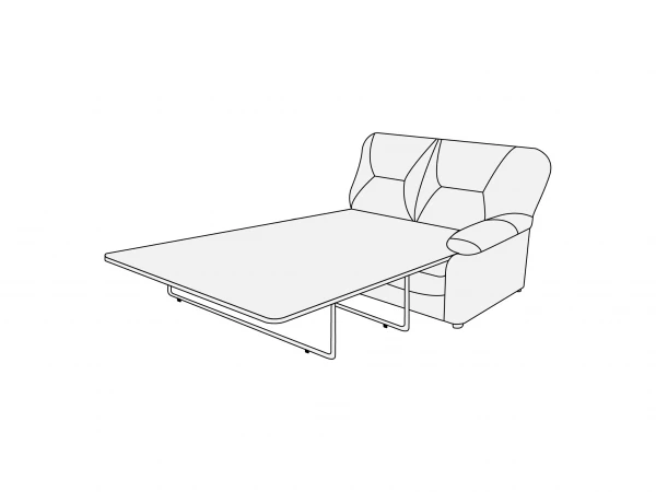 Диван двухместный правый с механизмом 2ПМ. Фото 1