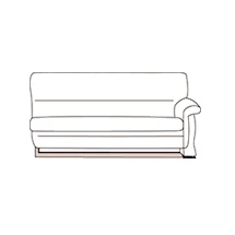 Диван двухместный с левым подлокотником Мальта арт.2Б. Фото 1