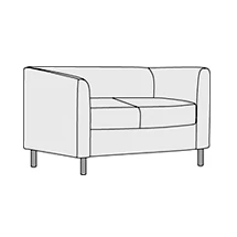 Диван двухместный Домино арт.2. Фото 1