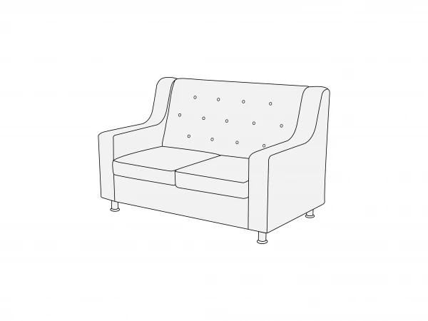 Диван двухместный Д2. Фото 1
