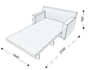 Диван-кровать двойной NEON. Фото 1