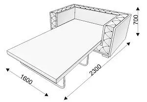 Диван-кровать двойной KLIFORD. Фото 1
