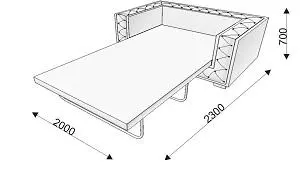 Диван-кровать тройной KLIFORD. Фото 1