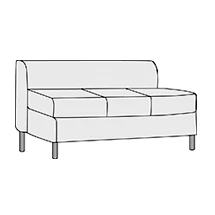 Диван трехместный без подлокотников Домино арт.3А. Фото 1