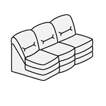 Диван трехместный без подлокотников Вавилон арт.3А. Фото 1