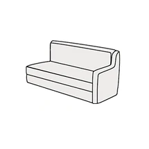 Диван трехместный с левым подлокотником Бостон арт.3Б. Фото 1