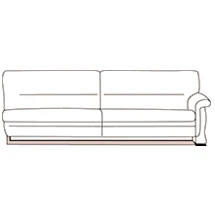 Диван трехместный с левым подлокотником Мальта арт.3Б. Фото 1