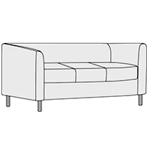 Диван трехместный Домино арт.3. Фото 1