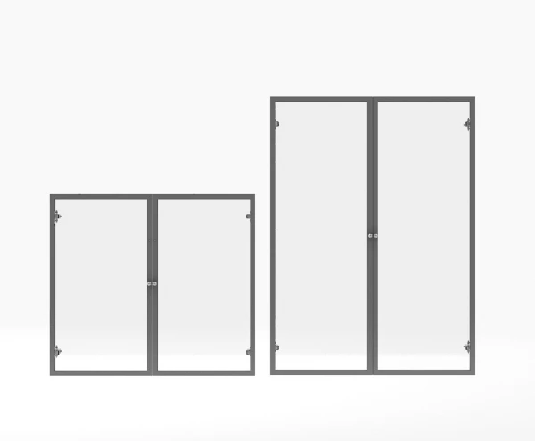 Двери в аллюминивой раме ТНСМ22_хр. Фото 1