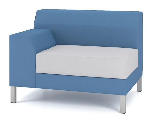 Двухместный модуль со спинкой М9L-1DL (1DR)-1000. Фото 1