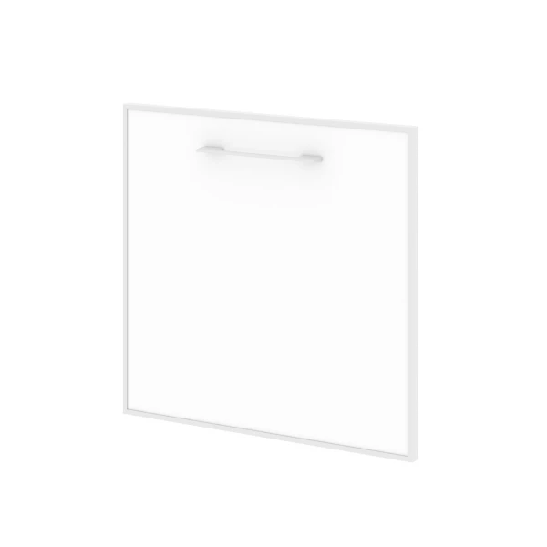 Фасад стекло лакобель белый в раме-левый LT.S-4 R (L) white. Фото 1