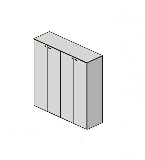 GALA Шкаф д.бумаг с гардеробом