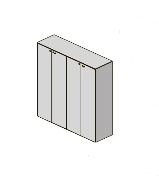 GALA Шкаф д.бумаг с гардеробом. Фото 1