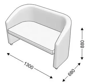 Кресельная секция с 1 подлокотником правым KLERK-11. Фото 1
