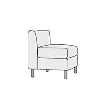 Кресло без подлокотников Домино арт.1А. Фото 1