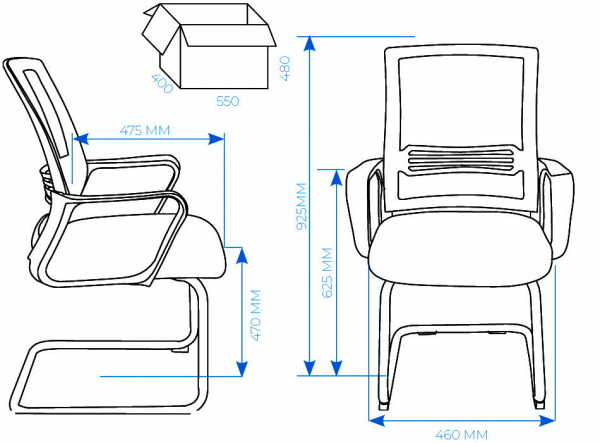Кресло для сотрудника AL 776V. Фото 5