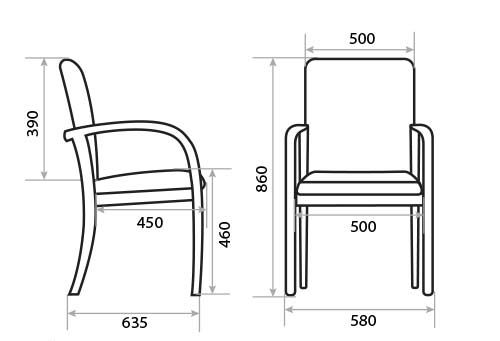 Кресло для посетителя Jack. Фото 2