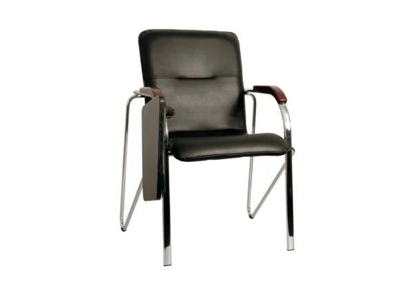 Кресло для посетителя SAMBA CHROME T PLAST V14 дер/подл. Фото 1