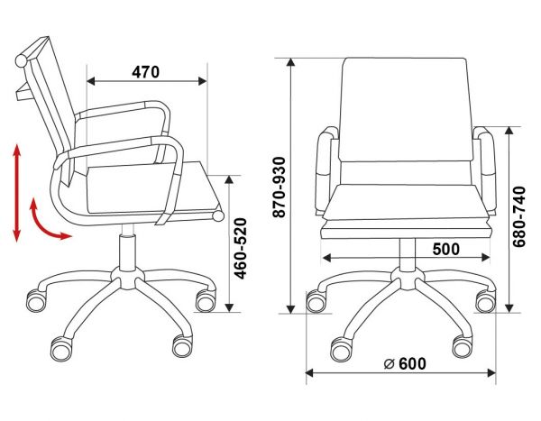 Кресло для руководителя CH-993-Low. Фото 12