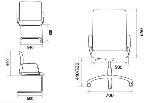Компьютерное кресло Manager PLN, ткань. Фото 2