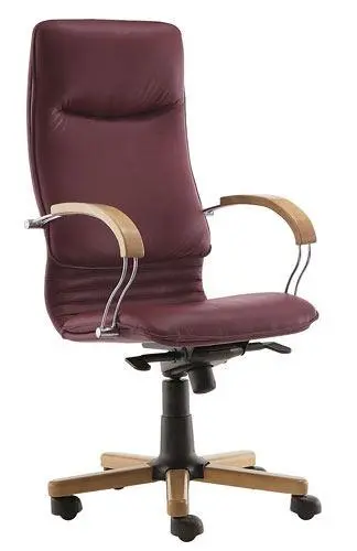 Кресло для руководителя Nova Wood chrome. Фото 1